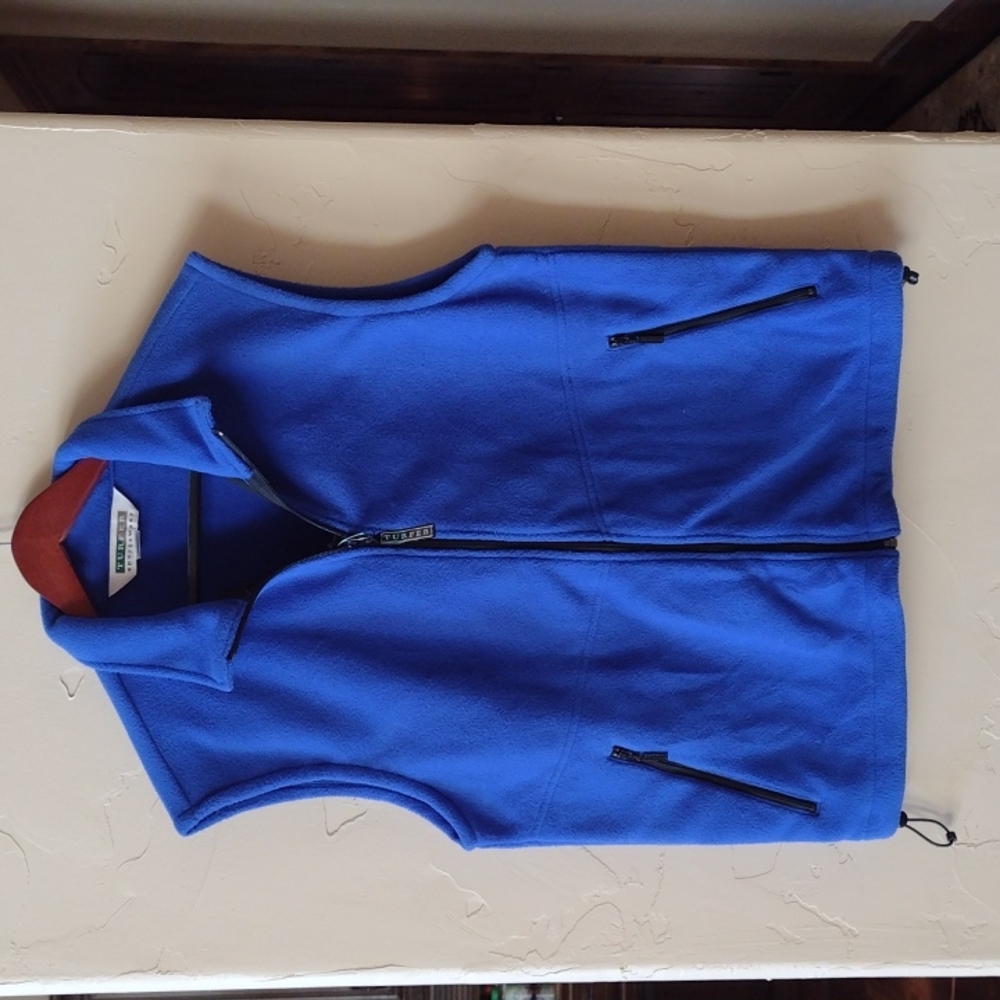 NWT Men's Fleece Vest Royal Blue